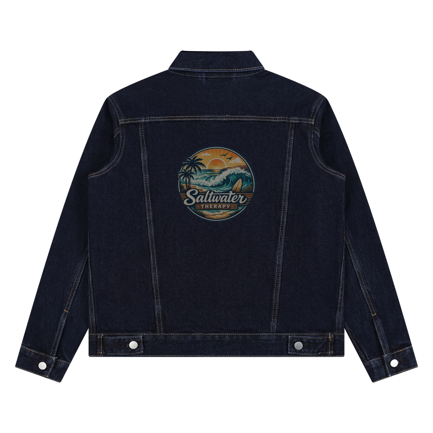Unisex Vintage Wash Denim Jacket