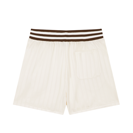 Unisex Striped Drawstring Shorts