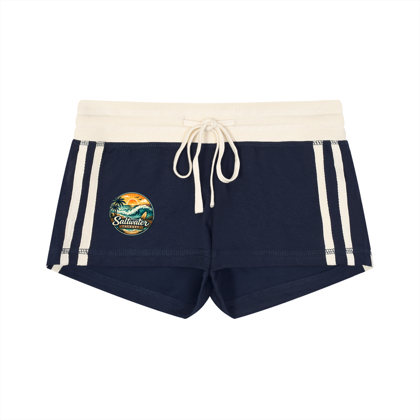 Women's Contrast Stripe Track Shorts
