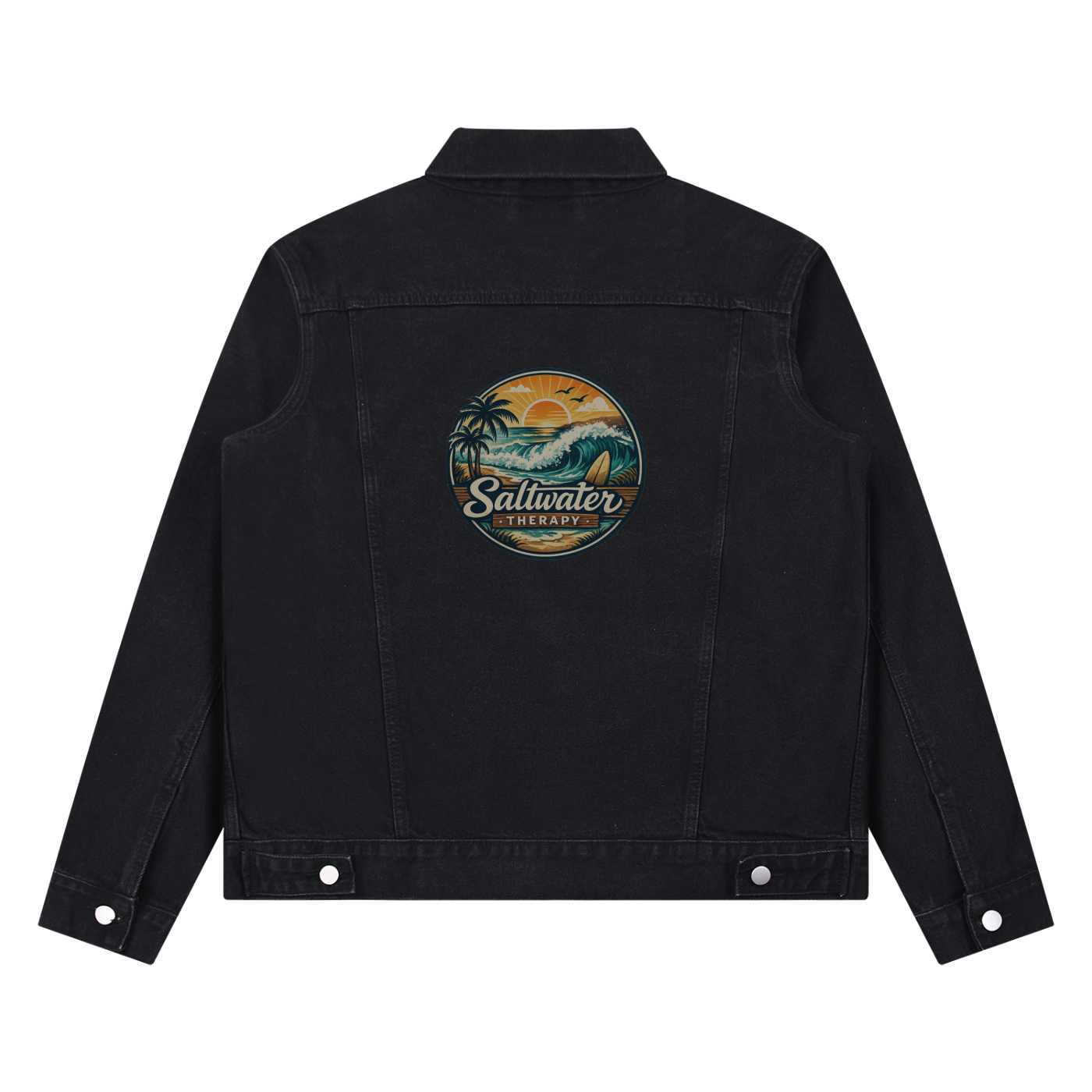 Unisex Vintage Wash Denim Jacket