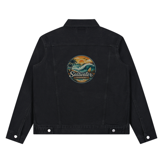 Unisex Vintage Wash Denim Jacket
